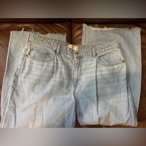 Abercrombie & Fitch, wide leg, high rise jean